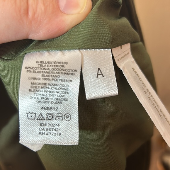 NWT size 14 Ann Taylor green cargo belted skirt - Picture 6 of 6